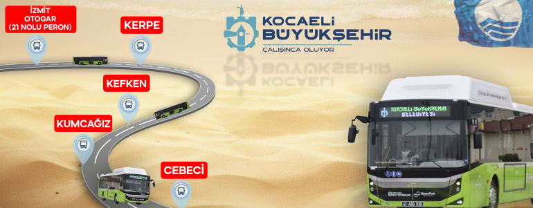 800CK Plaj Hattı Seferlere Başlıyor