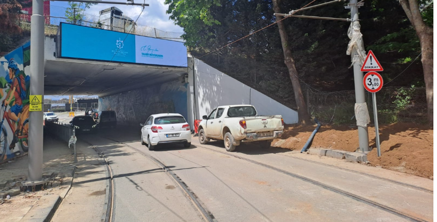 Alikahya Stadyum Tramvay Hattı’nda 1. Etapta Menfez Trafiğe Açıldı