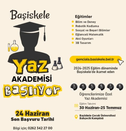 Başiskele Yaz Akademisi 30 Haziran’da Başlıyor